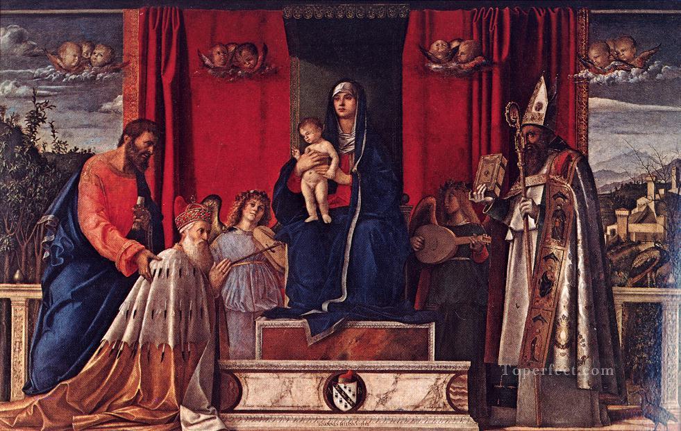Barbarigo altarpiece Renaissance Giovanni Bellini Oil Paintings